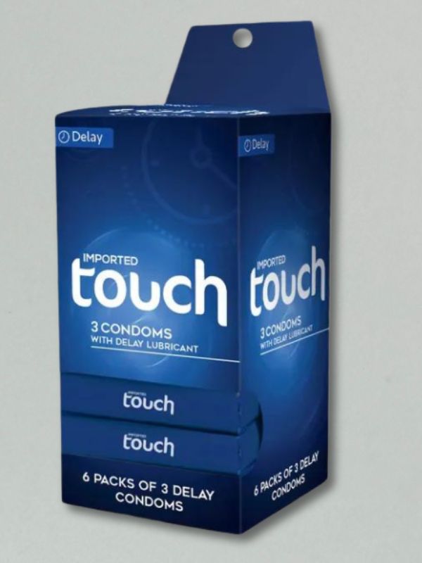 Touch Delay Condom - 6 Packs of 3 Delay CondomsCondomswww.viga.pk