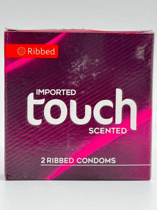 Touch Ribbed Condoms - 2 Ribbed Scented CondomCondomswww.viga.pk