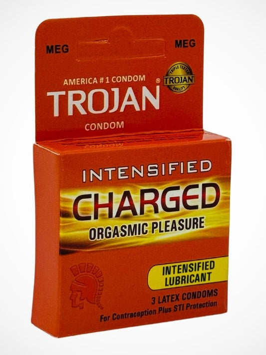 Trojan Charged Condom - 3 Intensified Lubricant CondomsCondomswww.viga.pk