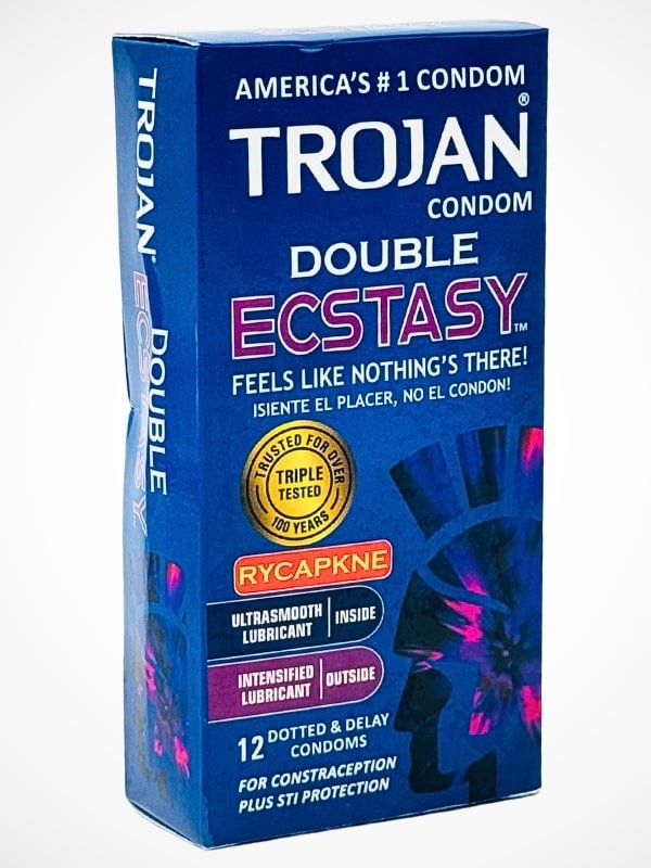 Trojan Condom - 12 Double Ecstasy CondomsCondomswww.viga.pk