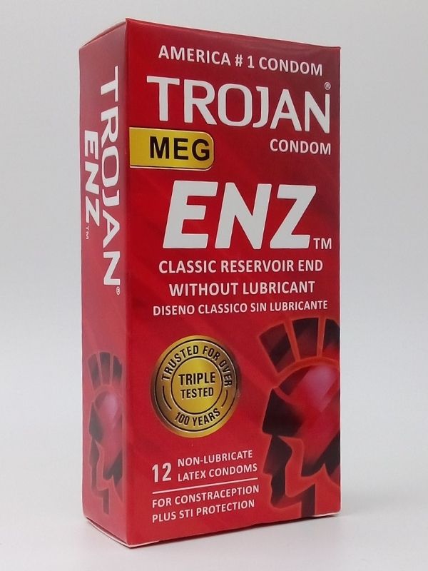 Trojan Condoms ENZ Classic 12 Count - Non Lubricated Latex CondomsCondomswww.viga.pk