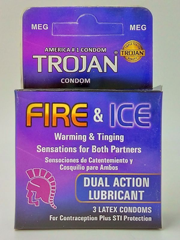 Trojan Condoms Fire & Ice - 3 Dual Action Lubricant CondomsCondomswww.viga.pk