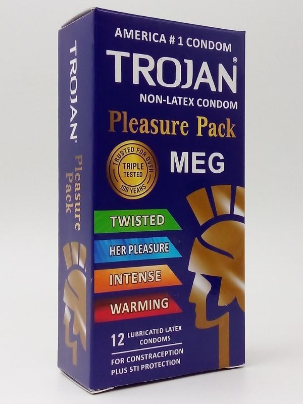 Trojan Condoms Pleasure Pack 12 Count - Deep Stimulating Ribbed CondomsCondomswww.viga.pk