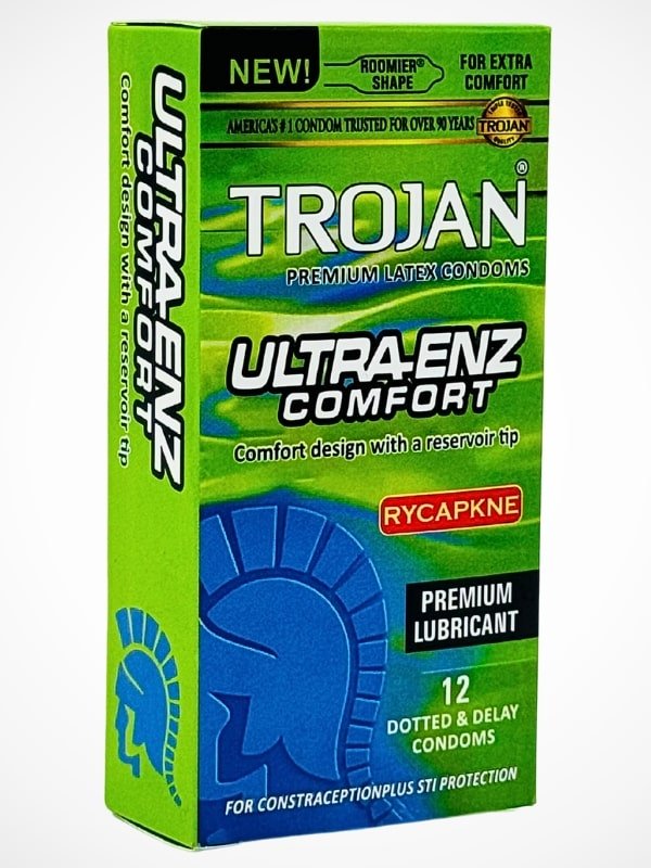 Trojan Condoms Ultra ENZ Comfort - 12 Premium Latex CondomsCondomswww.viga.pk