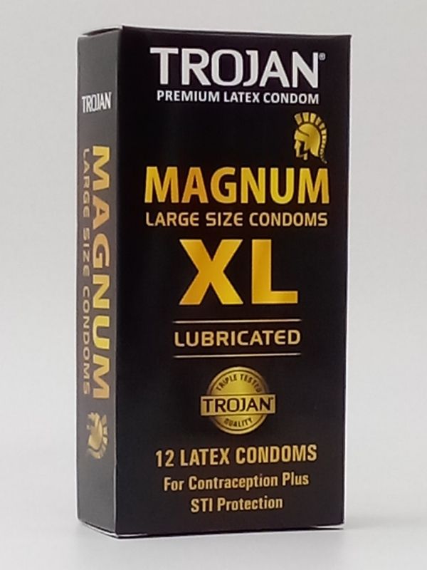 Trojan Magnum Condoms 12 Count - Lubricated Latex Large Size CondomsCondomswww.viga.pk