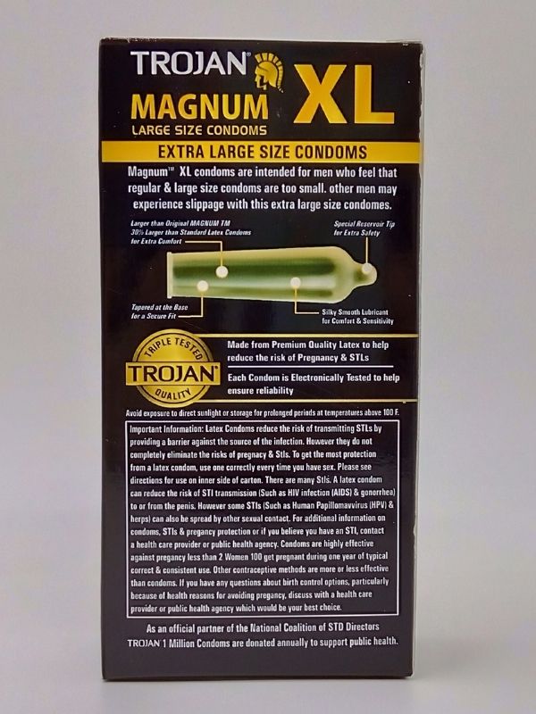 Trojan Magnum Condoms 12 Count - Lubricated Latex Large Size CondomsCondomswww.viga.pk