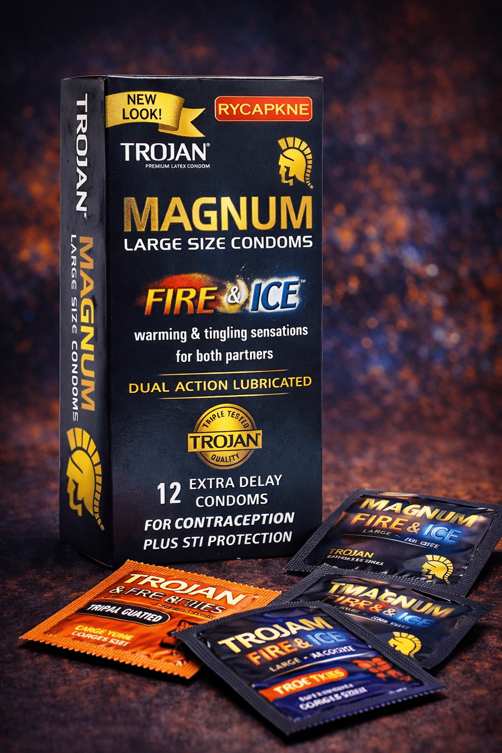 Trojan Magnum Large Size Condoms - 12 Premium Latex Lubricated CondomsCondomswww.viga.pk