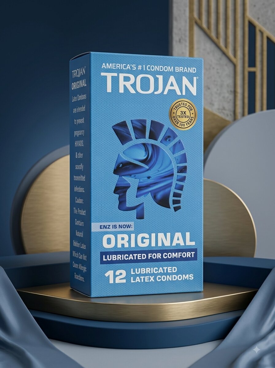 Trojan Original Condoms – 12 Lubricated Latex Condoms for Reliable ProtectionCondomswww.viga.pk