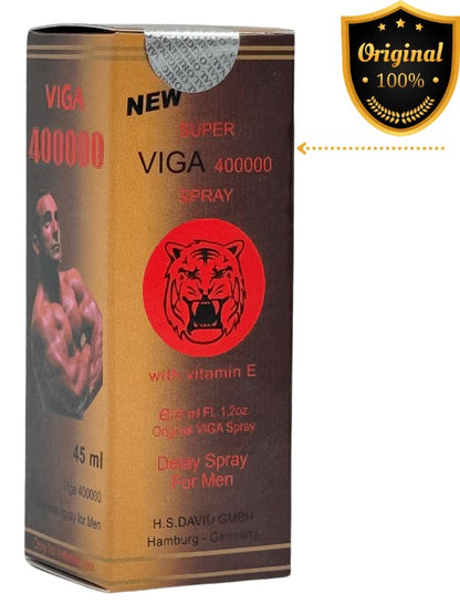 Viga 400000 Delay Spray (Brown) 45ML - Super Viga SprayMen Delay Spraywww.viga.pk