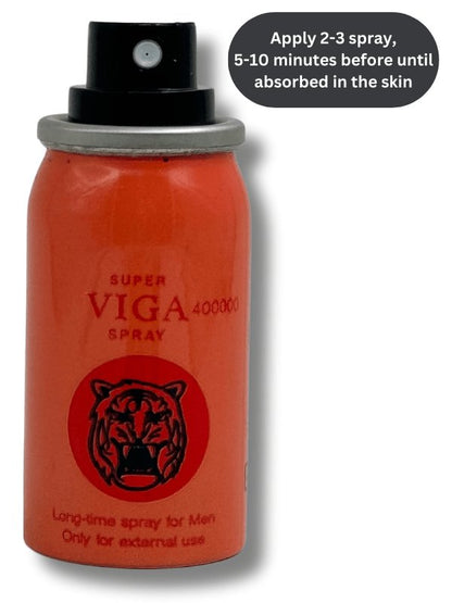 Viga 400000 Delay Spray (Brown) 45ML - Super Viga SprayMen Delay Spraywww.viga.pk