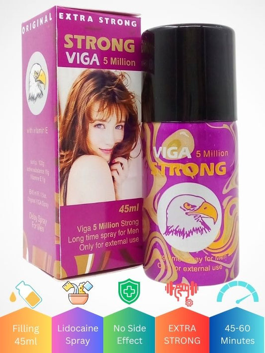 Viga 5 Million Delay Spray For Men – Extra Strong with Vitamin EMen Delay Spraywww.viga.pk