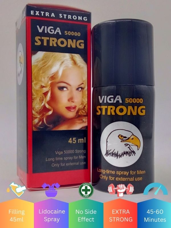 Viga 50000 Strong Delay Spray Extra Strong Effect Long Timing