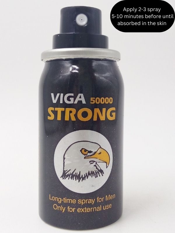 Viga 50000 Strong Delay Spray - Extra Strong Effect - Vitamin EMen Delay Spraywww.viga.pk