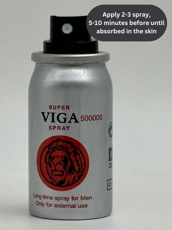 Viga 500000 Delay Spray 35ML (Silver) - Strong EffectMen Delay Spraywww.viga.pk