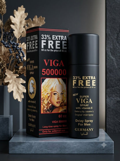 Viga 500000 Delay Spray 60ml – Lidocaine Long-Lasting Spray for Men (Local Made)Men Delay Spraywww.viga.pk