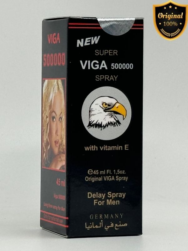 Viga 500000 Delay Spray (Black) - Long Time SprayMen Delay Spraywww.viga.pk