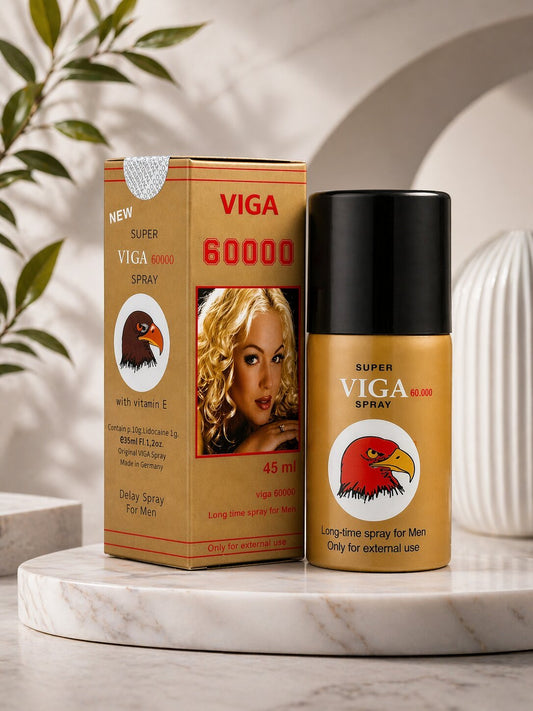 Viga 60000 Delay Spray for Men – 45ml | Extend Timing 30–40 MinutesMen Delay Spraywww.viga.pk