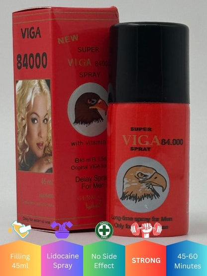 Viga 84000 Delay Spray For Men 45ML - Strong Long TimingMen Delay Spraywww.viga.pk