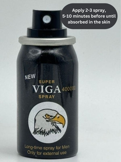 Viga Delay Spray For Men - Super Viga 400000 BLACKMen Delay Spraywww.viga.pk